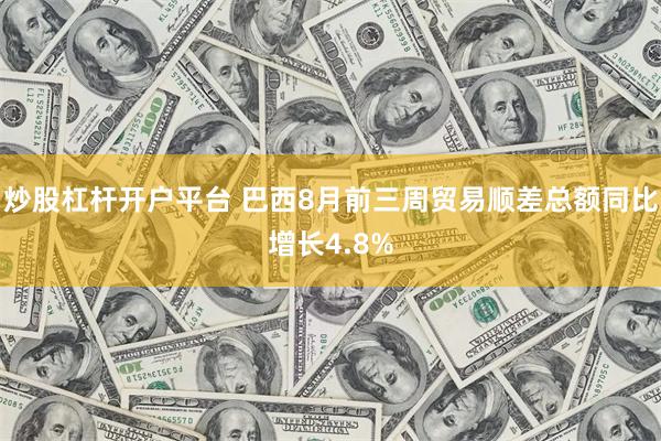 炒股杠杆开户平台 巴西8月前三周贸易顺差总额同比增长4.8%